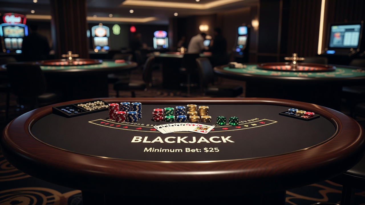 Overview of traditional casino table games including baccarat and craps layouts
