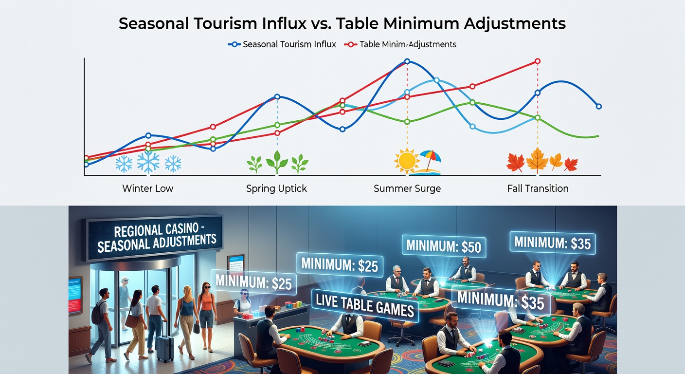Seasonal tourism patterns influencing casino table game operations across regional markets