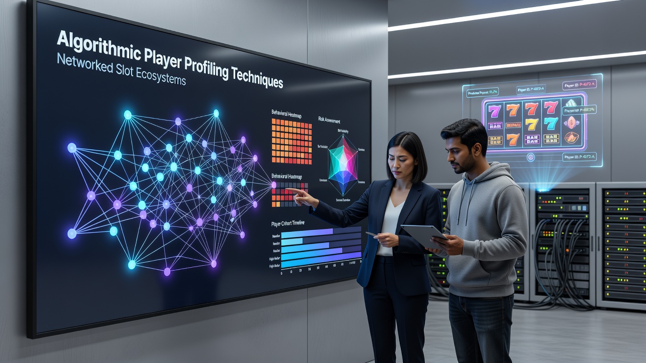 Data visualization dashboard displaying player segmentation clusters from algorithmic analysis