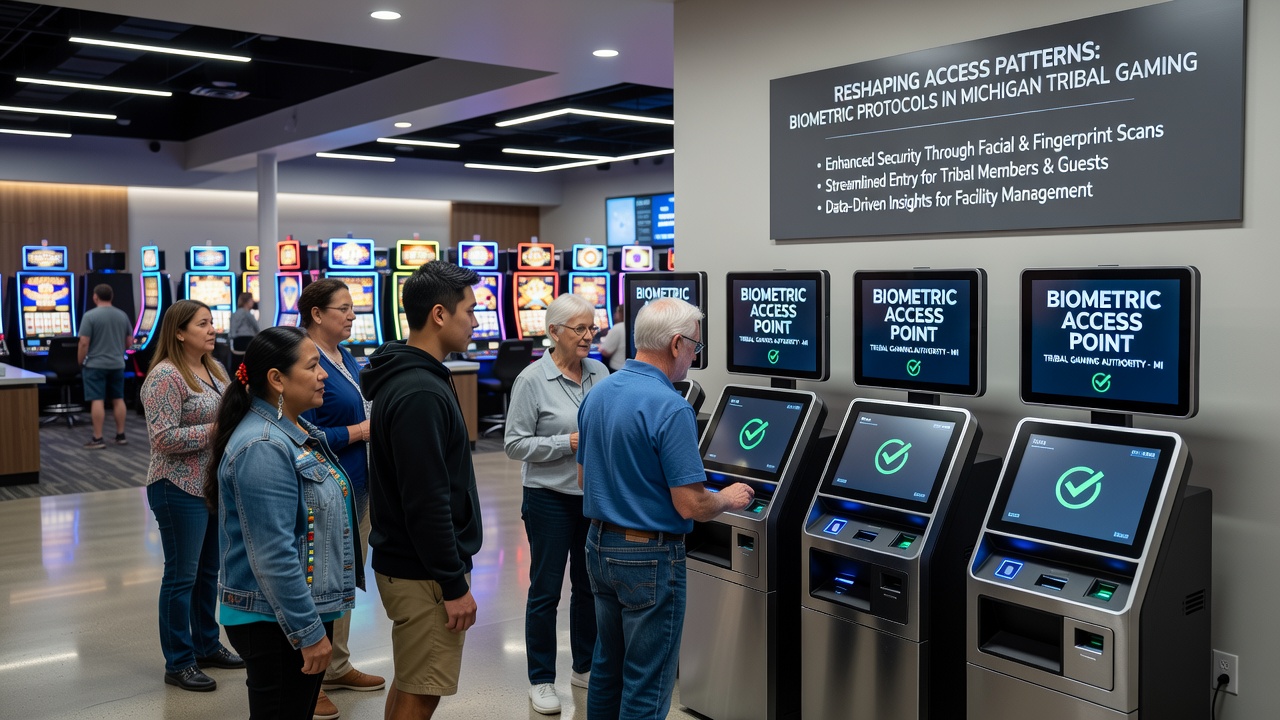 Facial recognition terminal used for VIP area access at a tribal gaming facility