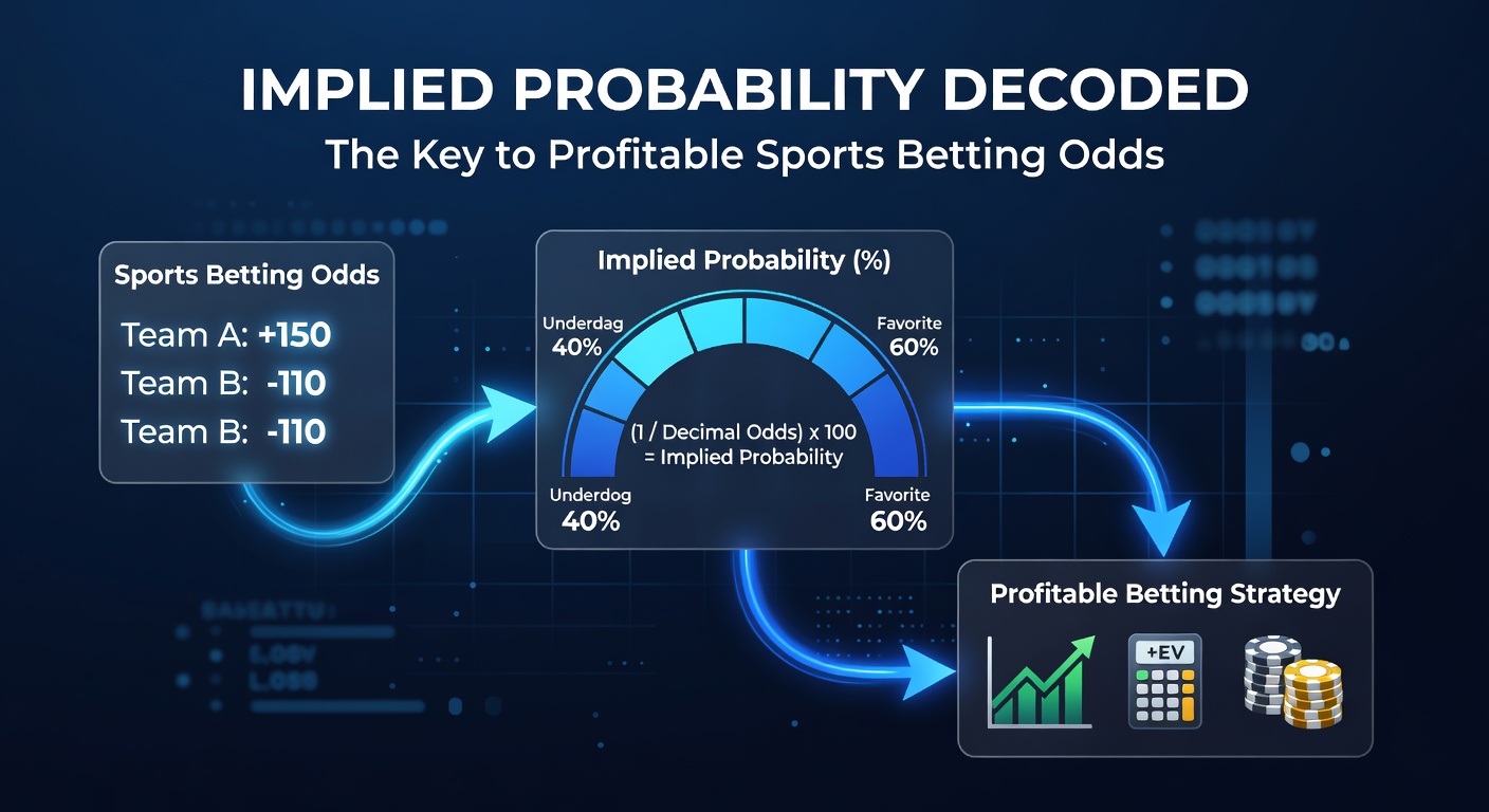 Chart comparing implied versus true probabilities in a soccer match betting scenario with overlaid vig calculations